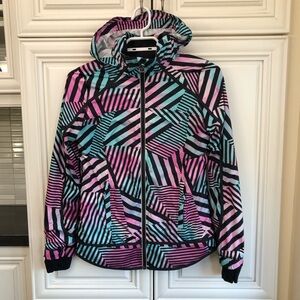 Ivivva by Lululemon girl’s hooded windbreaker jacket